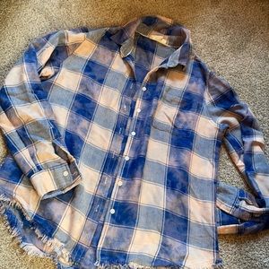 Acid wash flannel